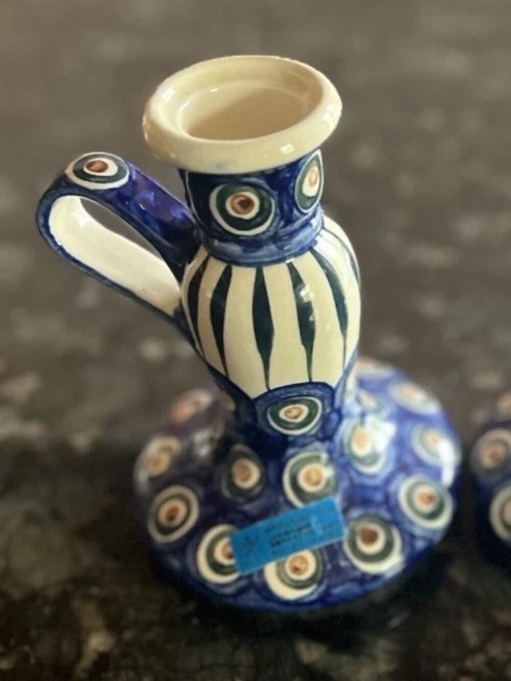 2x Polish Pottery Candlestick Holder Ceramika Artystyczna Boleslawiec - Picture 2 of 10